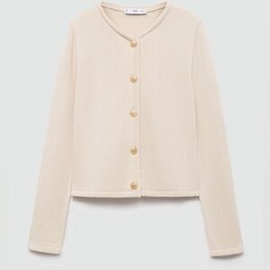 MANGO Cardigan with Gold Buttons